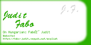 judit fabo business card